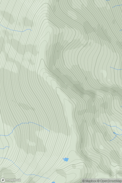 Thumbnail image for Sgurr na Creige [Glen Shiel to Loch Hourn and Loch Quoich] showing contour plot for surrounding peak